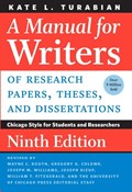 Cover of Manual for writers of research papers, theses, and dissertations : Chicago styl…