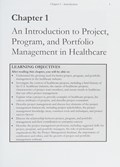 Cover of Healthcare project management.